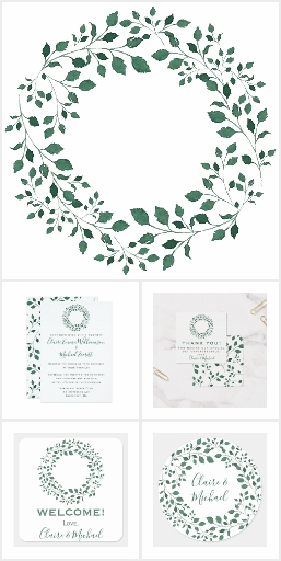Rustic Greenery Wedding Collection
