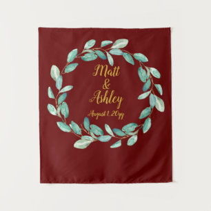 Rustic Greenery Wedding Photo Booth Backdrop Prop