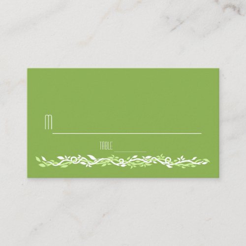 Rustic Greenery  Wedding Vine Place Card Escort