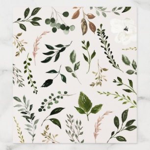 Rustic Greenery Wedding Woodland Botanical Autumn Envelope Liner
