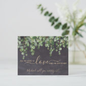 Rustic Greenery Will You Marry Us Officiant Invitation (Standing Front)