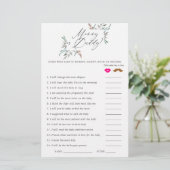 Rustic Greenery Winter Baby Shower Game (Standing Front)