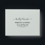Rustic Greenery with Return Address Wedding RSVP Envelope<br><div class="desc">Designed to coordinate with our Boho Greenery wedding collection,  this customizable matching RSVP envelope features a coloured solid sage green envelope with black text and an elegant watercolor eucalyptus branch on the inside. Matching items available.</div>