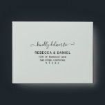 Rustic Greenery with Return Address Wedding RSVP Envelope<br><div class="desc">Designed to coordinate with our Boho Greenery wedding collection,  this customizable matching RSVP envelope features a coloured solid sage green envelope with black text and an elegant watercolor eucalyptus branch on the inside. Matching items available.</div>