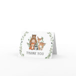 Rustic Greenery Woodland Animals Baby Shower Thank You Card Rustic Greenery Woodland Animals Baby Shower Thank You Card