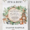 Rustic Greenery Woodland Animals Boy Baby Shower