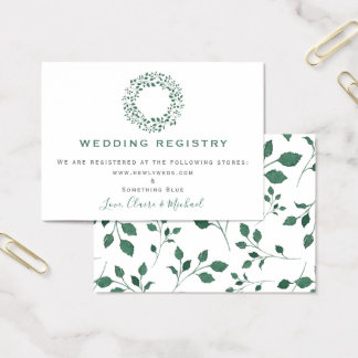 wedding registry insert