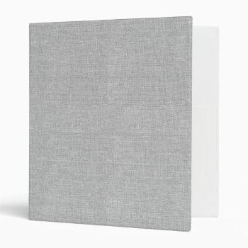 Rustic Grey Linen Printed 3 Ring Binder by GraphicsByMimi at Zazzle