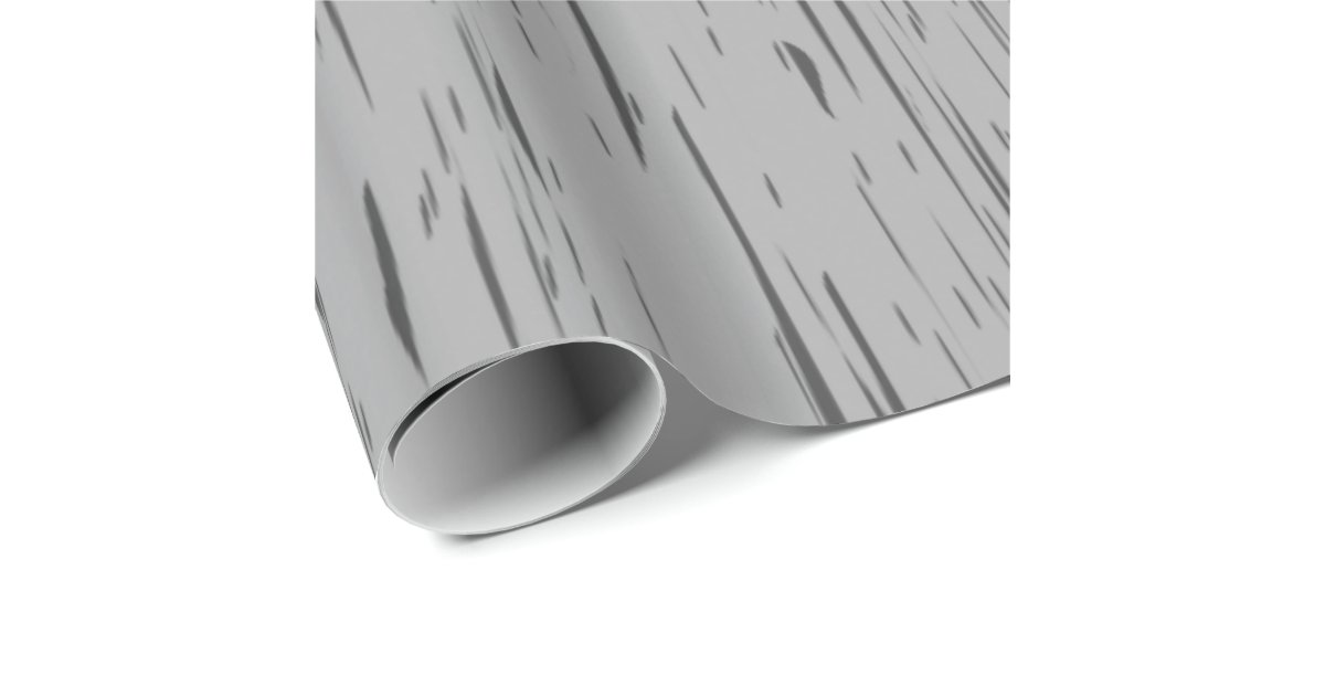 Rustic Grey Wood Grain Wrapping Paper Zazzle