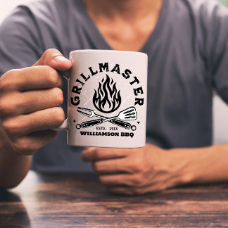Rustic GRILLMASTER / Dad Jokes Custom Coffee Mug