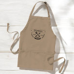Rustic Grillmaster Father's Day Dad Adult Apron<br><div class="desc">Elevate his grilling game with the Modern Grillmaster Personalized Men's Apron! Featuring sleek, contemporary design, this apron is customized with his name and photo for a personal touch. Made with durable, high-quality fabric, it’s both stylish and practical, offering full coverage to protect against spills and splashes. Perfect for BBQ enthusiasts,...</div>