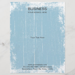Rustic Grunge Light Blue Brochures Flyer