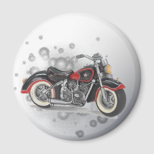 Rustic grunge Motorcyle Biker Wedding Magnet