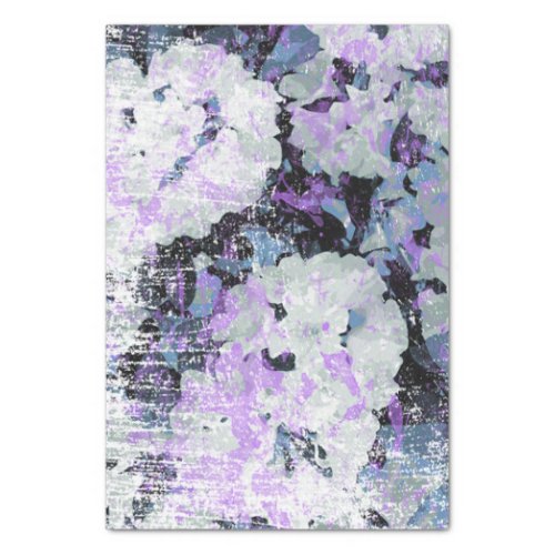  Rustic Grunge Rhododendron Flowers White Pink Tissue Paper
