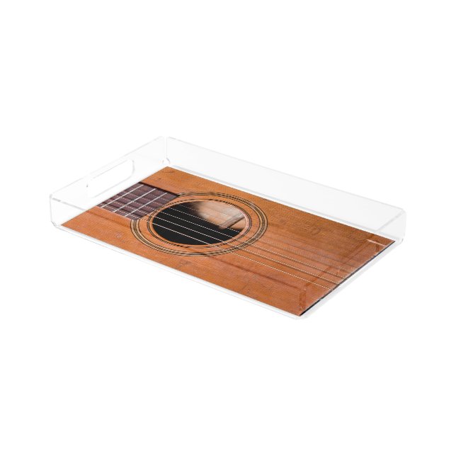 Rustic guitar acrylic tray (Angled)