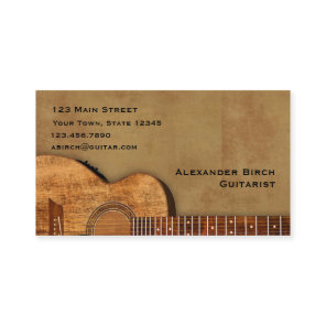 Rustic Guitar Business Card