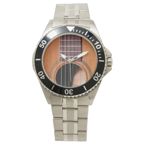 Rustic guitar watch