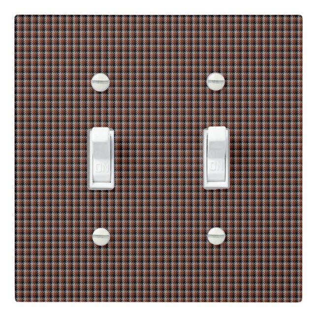 Rustic Gun Club Check Wall Accent Light Switch Cover (In Situ)
