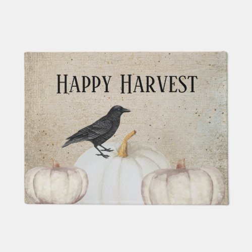 Rustic Happy Harvest Doormat