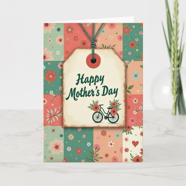Rustic Happy Mothers Day Card (Front)