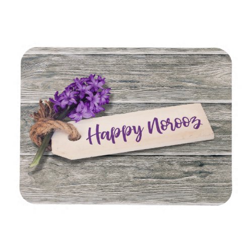 Rustic Happy Norooz Hyacinth _ Flexible Magnet