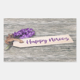 Rustic Happy Norooz Hyacinth - Sticker