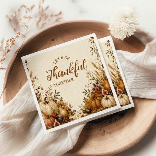 Rustic Harvest Thanksgiving Gathering Napkins