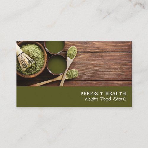 Rustic Health Food Store Business Card