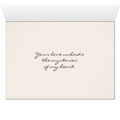Rustic Heart Shaped Lock In Door Romantic Custom Cards (Inside Horizontal (Bottom))
