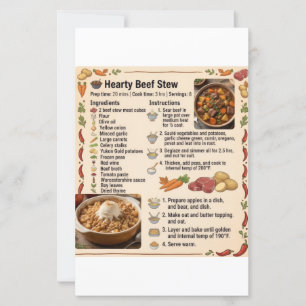 Rustic Hearty Beef Stew Recipe Holiday Custom