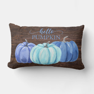 Autumn Farmhouse Pillow Covers Set Blue Pumpkin Decorative - Temu