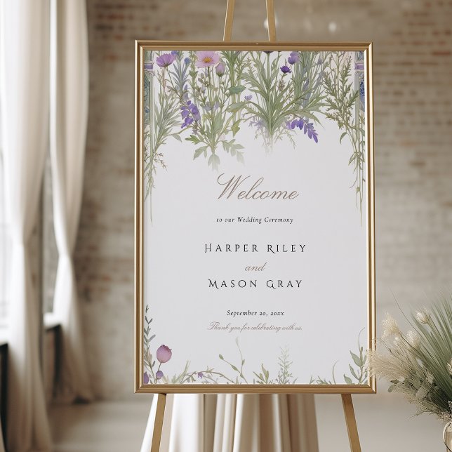 Rustic Herbal Garden Wedding Welcome Sign (Creator Uploaded)