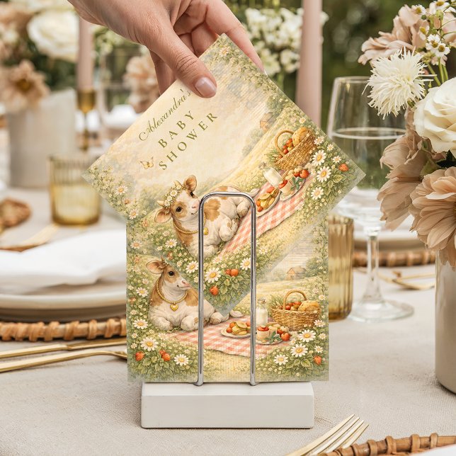 Rustic Highland Cow Baby Shower Napkins (Creator Uploaded)