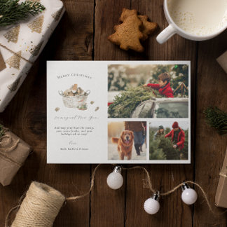 Rustic Holiday Charm | Custom Family Holiday Photo Card