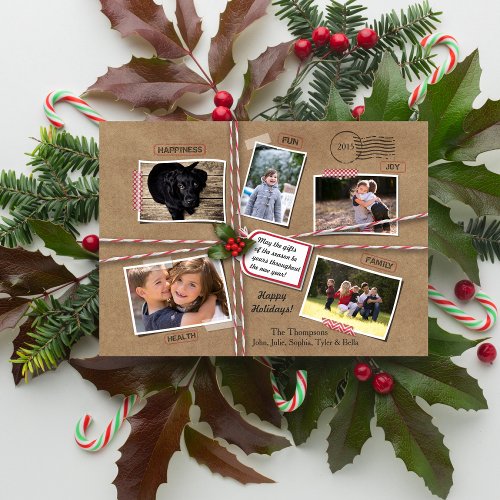 Rustic Holiday Christmas Kraft Paper 5 Photo