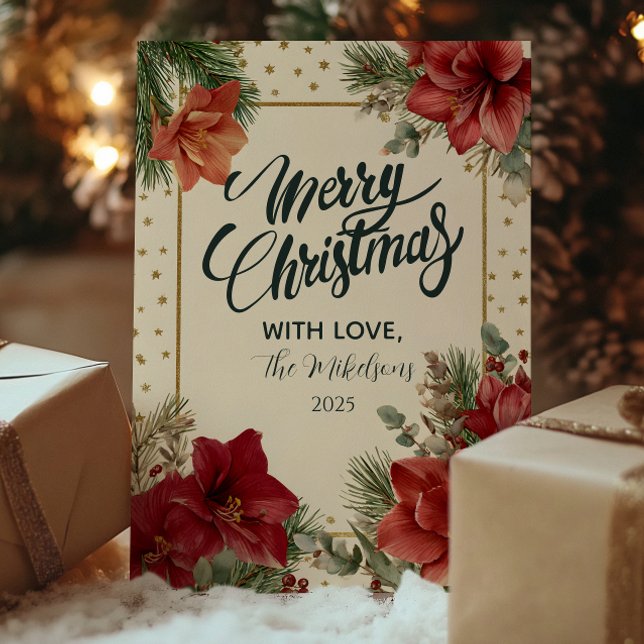 Rustic Holiday Greenery Merry Christmas (Creator Uploaded)