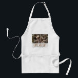 Rustic Holiday Love and Joy Pine Cone Adult Apron<br><div class="desc">Festive,  rustic pine cones accentuate this classic,  elegant design wishing holiday Love and Joy.</div>