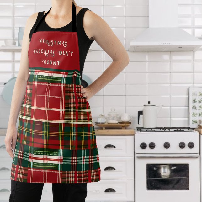 Rustic Holiday Plaid  Apron (Creator Uploaded)