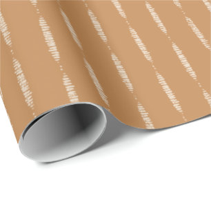 Rustic home Bohemian lines vertical stripes brush  Wrapping Paper
