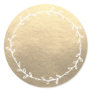 Rustic Homemade Champagne Gold Write On Blank Classic Round Sticker