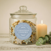 Rustic Homemade Christmas Cookies Dusty Blue