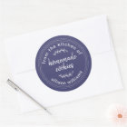 Rustic Homemade Cookies Navy Blue