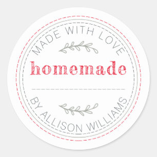 Rustic Homemade Modern Kitchen Label