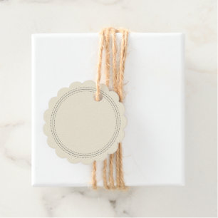 Rustic Homemade Simple Antique White Write On Favor Tags