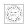 Rustic Homemade Small Business Logo Rubber Stamp