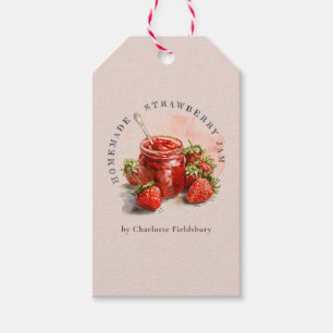 Rustic Homemade Strawberry Jam Thank You Hang Tag
