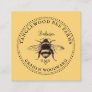 Rustic Honey Bee Apiary Beekeeper Honey Products  Square Business Card