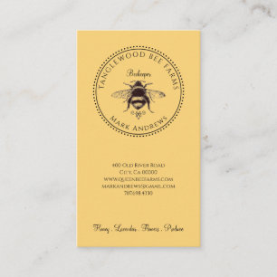 Rustic Honey Bee Beekeeper Apiary Business Card