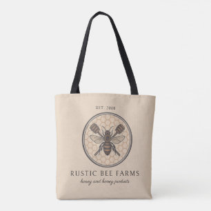 Rustic Honey Bee Beekeeper Apiary Tote Bag