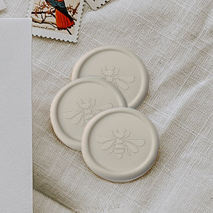 Rustic Honeybee Wax Seal Sticker